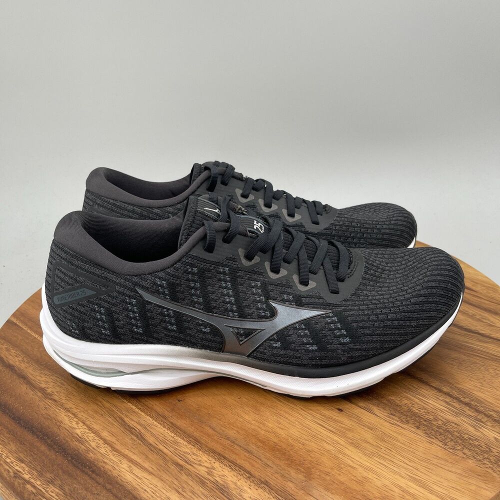 Mizuno Wave Rider 25 Shoes Mens 11.5 Black Training Athletic Running Sneakers
